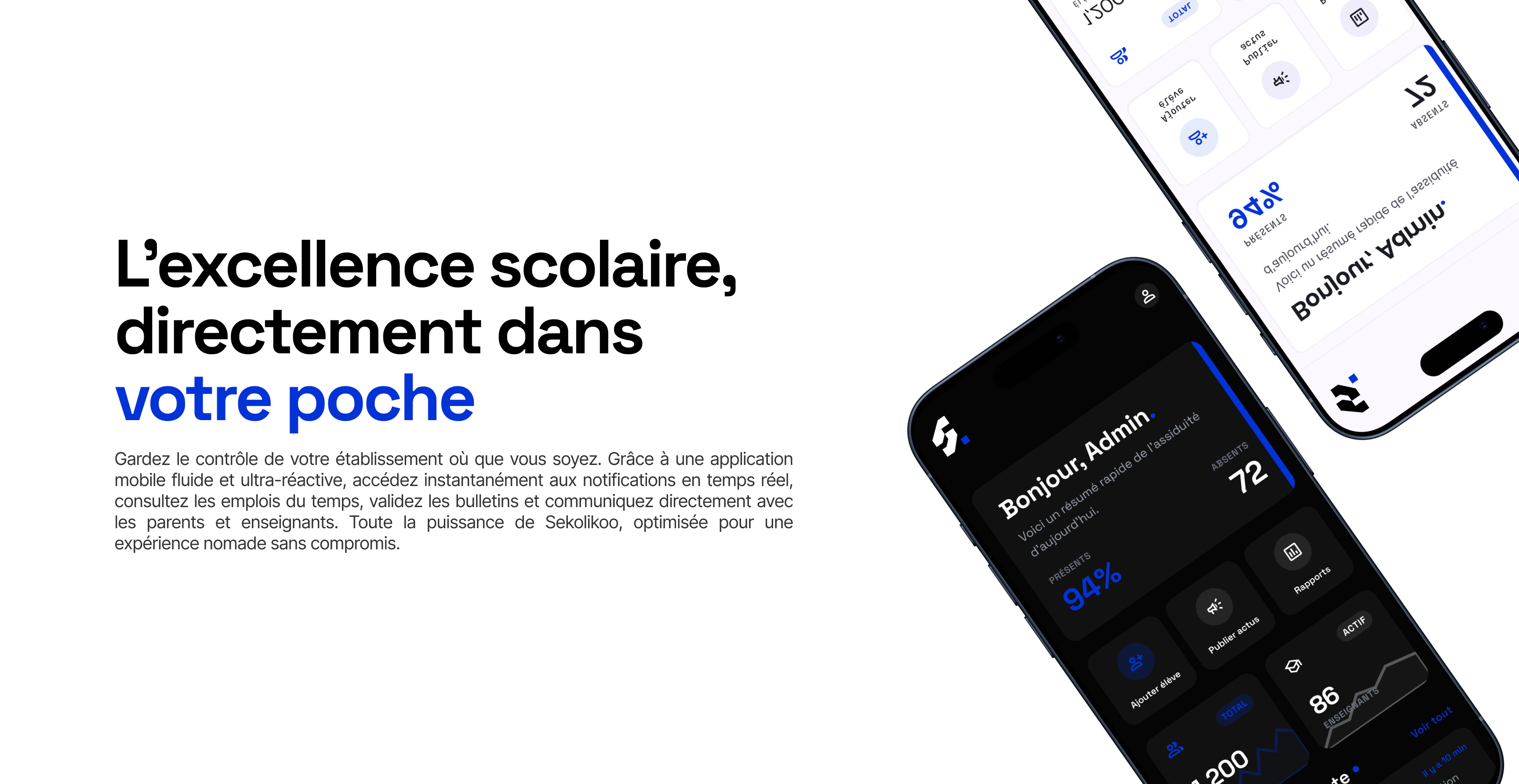 Direction mobile, version claire