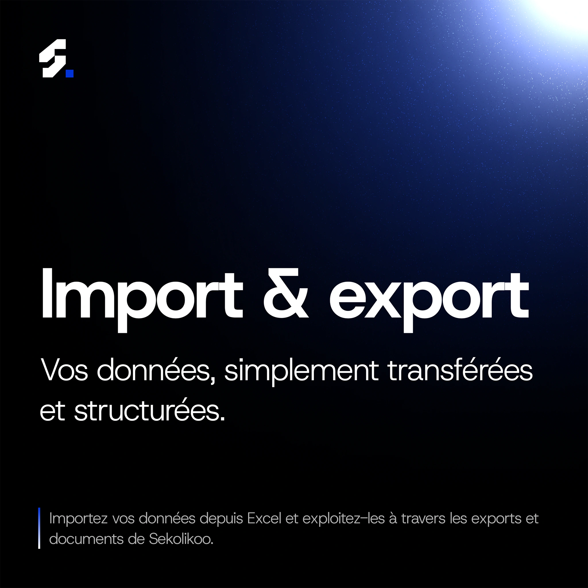 Aperçu de Sekolikoo Desktop — Import Excel des élèves